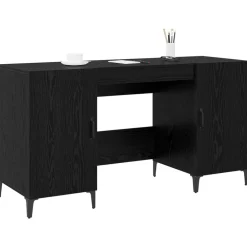 Bureau met opslag 140 x 50 x 75 cm Bewerkt hout><noscript><img width=