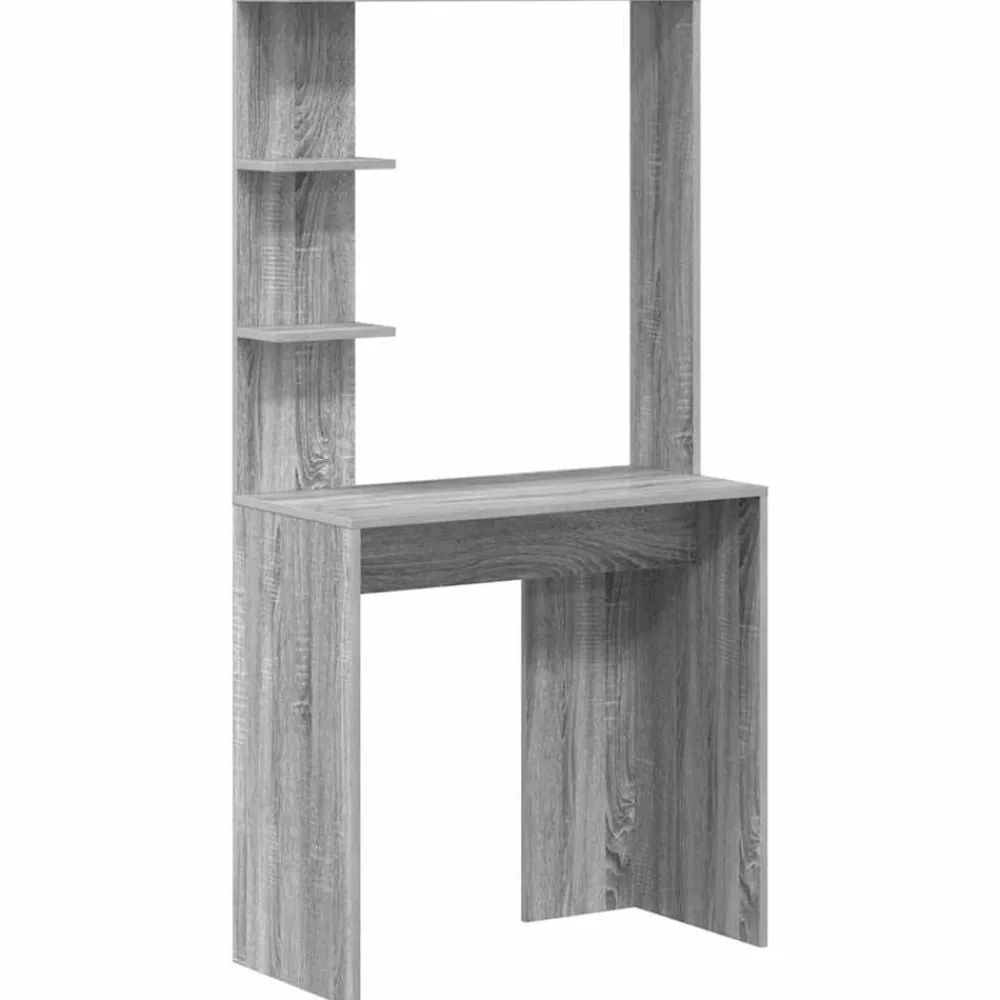Bureau met plank 78,5 x 37 x 154,5 cm Bewerkt hout>vidaXL Clearance