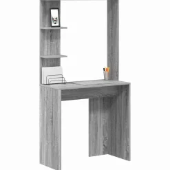 Bureau met plank 78,5 x 37 x 154,5 cm Bewerkt hout><noscript><img width=