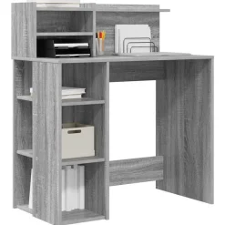 Bureau met plank 90 x 48 x 101,5 cm Bewerkt hout><noscript><img width=