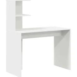 Bureau met plank met opslag 102 x 50 x 124 cm Bewerkt hout>vidaXL Clearance