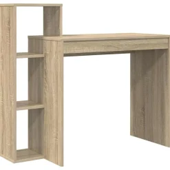 Bureau met plank 100 x 40 x 90 cm Bewerkt hout>vidaXL