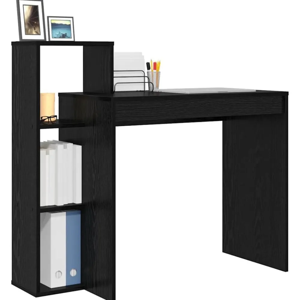 Bureau met plank 100 x 40 x 90 cm Bewerkt hout>vidaXL Online