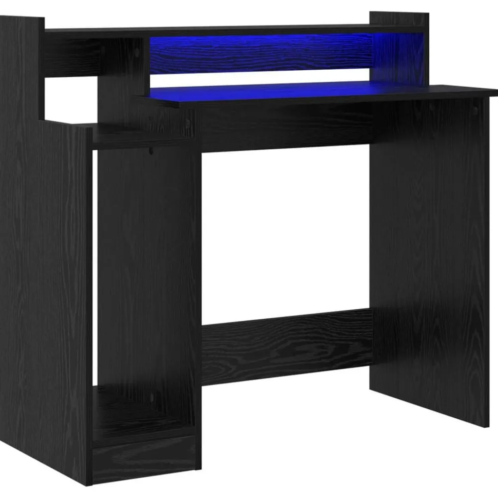 Bureau met plank 97 x 45 x 90 cm Bewerkt hout>vidaXL Online