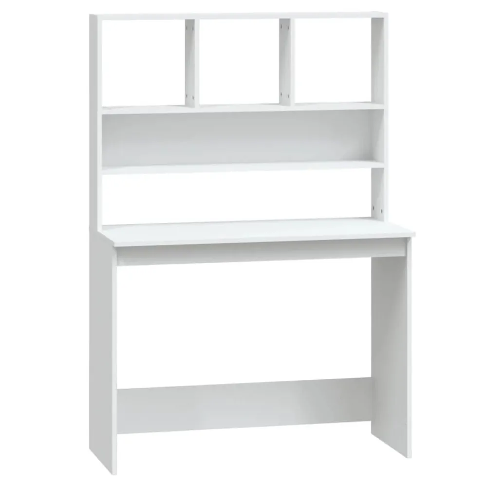 Bureau met schappen 102x45x148 cm bewerkt hout>vidaXL Hot