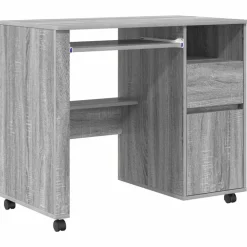 Bureau met Wielen 91 x 50 x 77 cm Bewerkt hout>vidaXL Discount