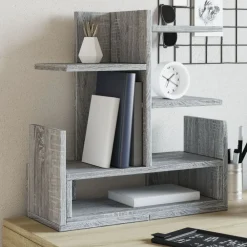 Kantoorartikelen*vidaXL Bureau organiser 49x20x52,5 cm bewerkt hout eiken Grijs sonoma