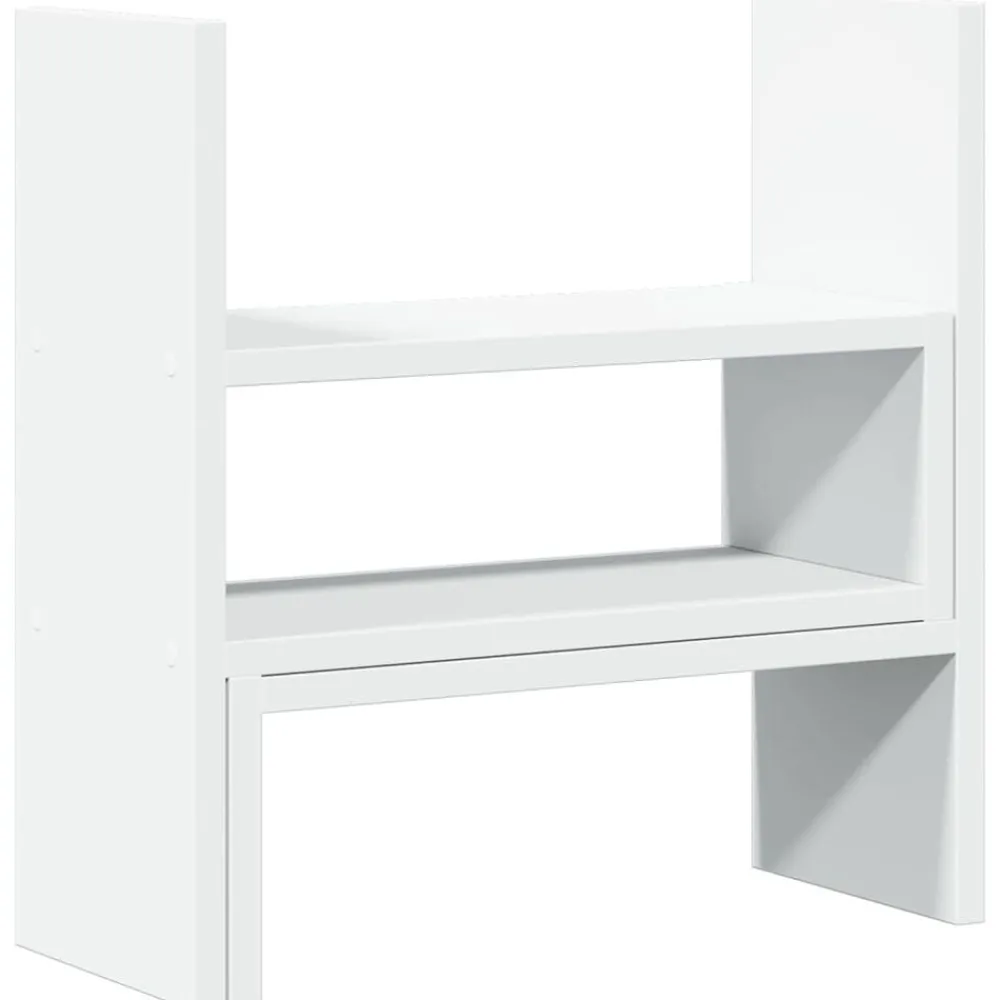 Elektronica*vidaXL Bureau organiser 40x17x41 cm bewerkt hout Wit