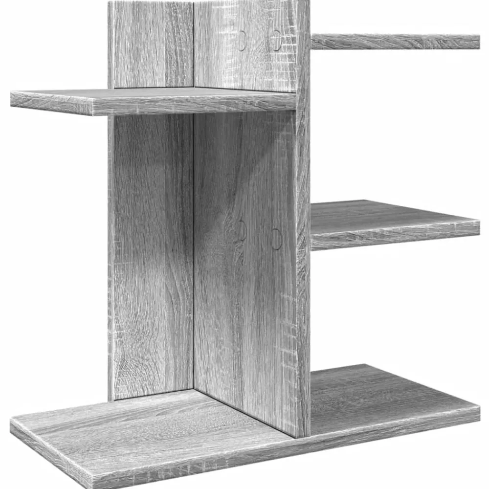 Kantoorartikelen*vidaXL Bureau organiser 42x21,5x42 cm bewerkt hout eiken Grijs sonoma