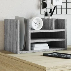 Bureau organiser 44,5x24x25 cm bewerkt hout eiken>vidaXL Best