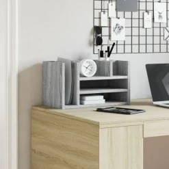 Bureau organiser 44,5x24x25 cm bewerkt hout eiken><noscript><img width=