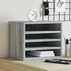 Bureau organiser 36x26x29,5 cm bewerkt hout eiken>vidaXL Best