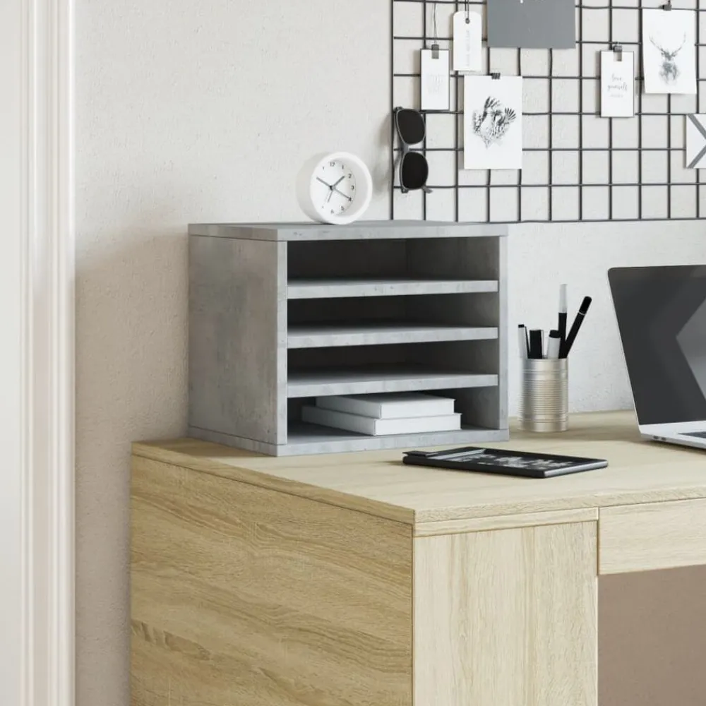 Bureau organiser 36x26x29,5 cm bewerkt hout>vidaXL Discount
