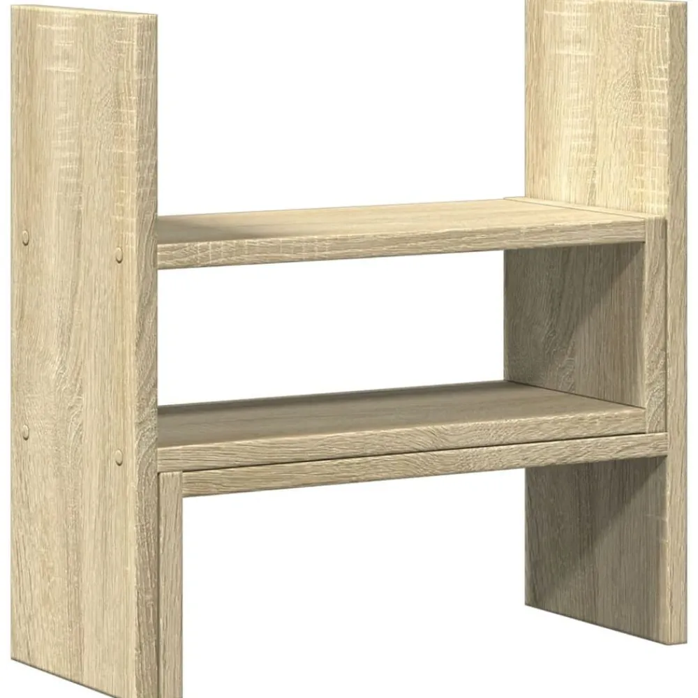Elektronica*vidaXL Bureau organiser 40x17x41 cm bewerkt hout kleurig Sonoma eiken