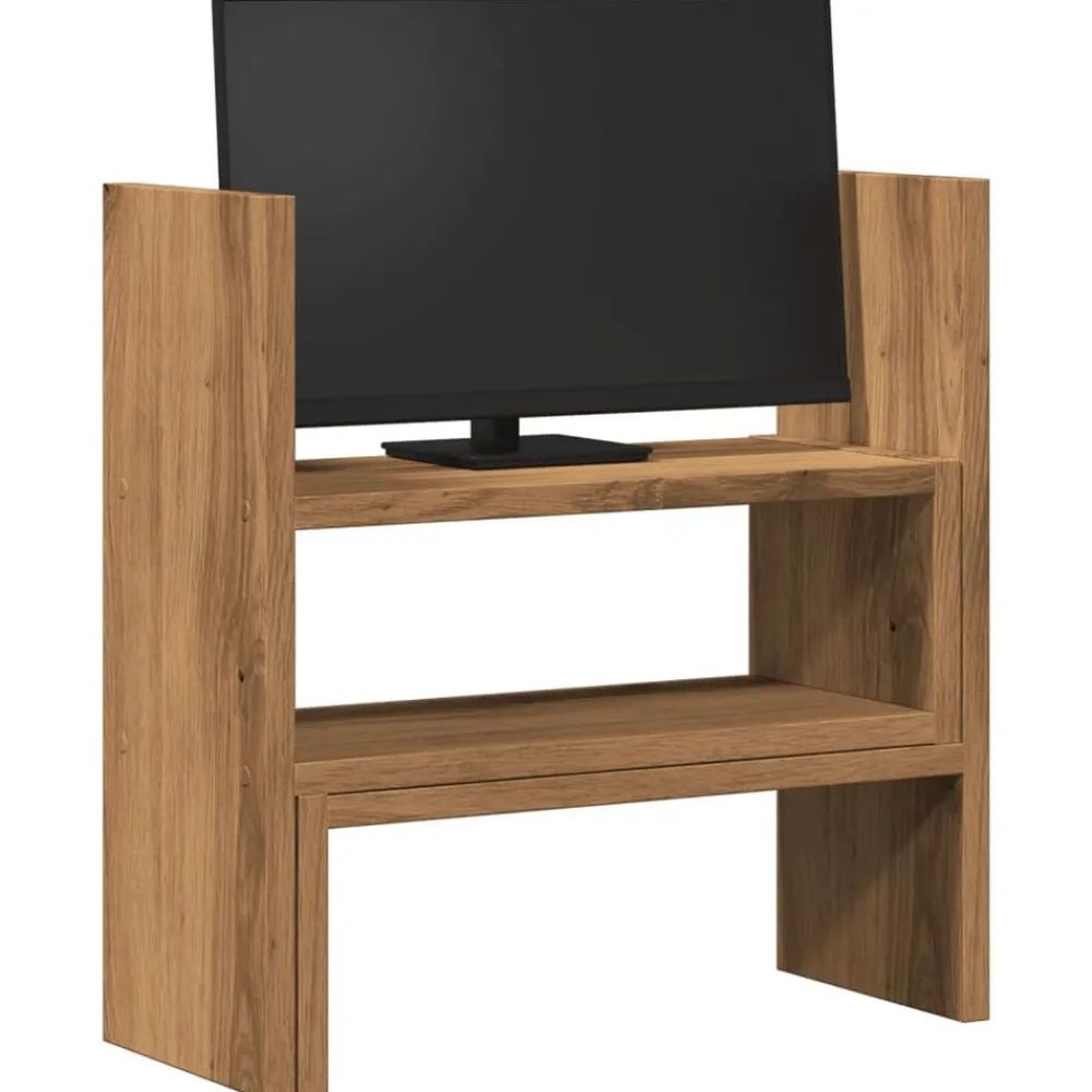 Bureau organiser 40x17x41 cm bewerkt hout artisanaal eiken>vidaXL Online