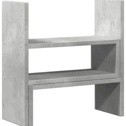 Elektronica*vidaXL Bureau organiser 40x17x41 cm bewerkt hout Betongrijs