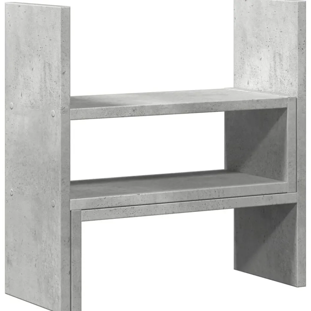 Elektronica*vidaXL Bureau organiser 40x17x41 cm bewerkt hout Betongrijs