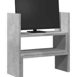Elektronica*vidaXL Bureau organiser 40x17x41 cm bewerkt hout Betongrijs