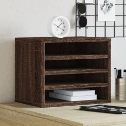 Bureau organiser 36x26x29,5 cm bewerkt hout ig>vidaXL Clearance