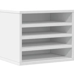 Kantoorartikelen*vidaXL Bureau organiser 36x26x29,5 cm bewerkt hout Wit