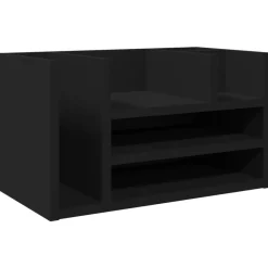 Kantoorartikelen*vidaXL Bureau organiser 44,5x24x25 cm bewerkt hout Zwart