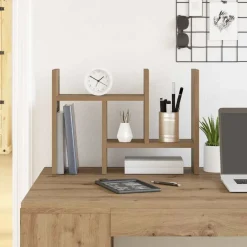 Kantoorartikelen*vidaXL Bureau Organizer Artisan Eiken 34,5 x 15,5 x 35,5 cm artisanaal eikenkleurig