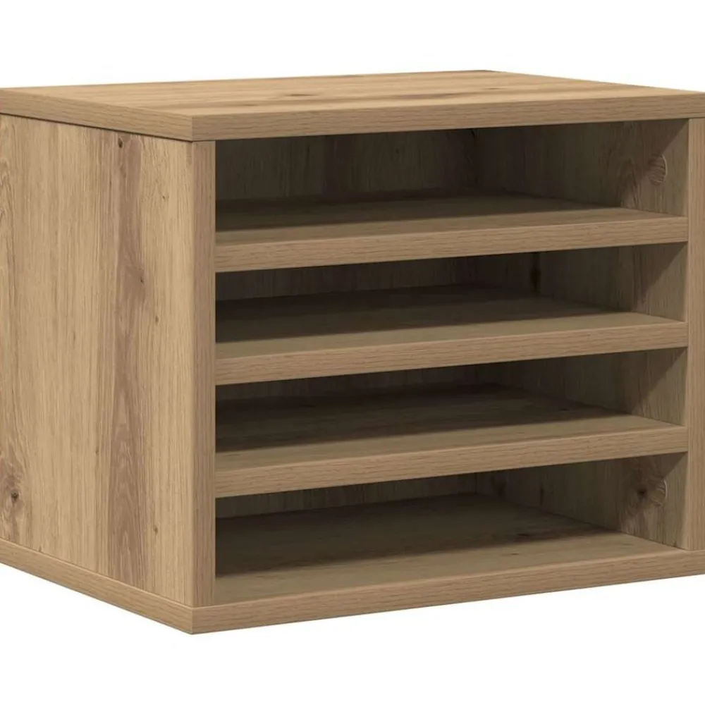 Kantoorartikelen*vidaXL Bureau Organizer Artisan Eiken 36 x 26 x 29,5 cm Bewerkt hout artisanaal eikenkleurig