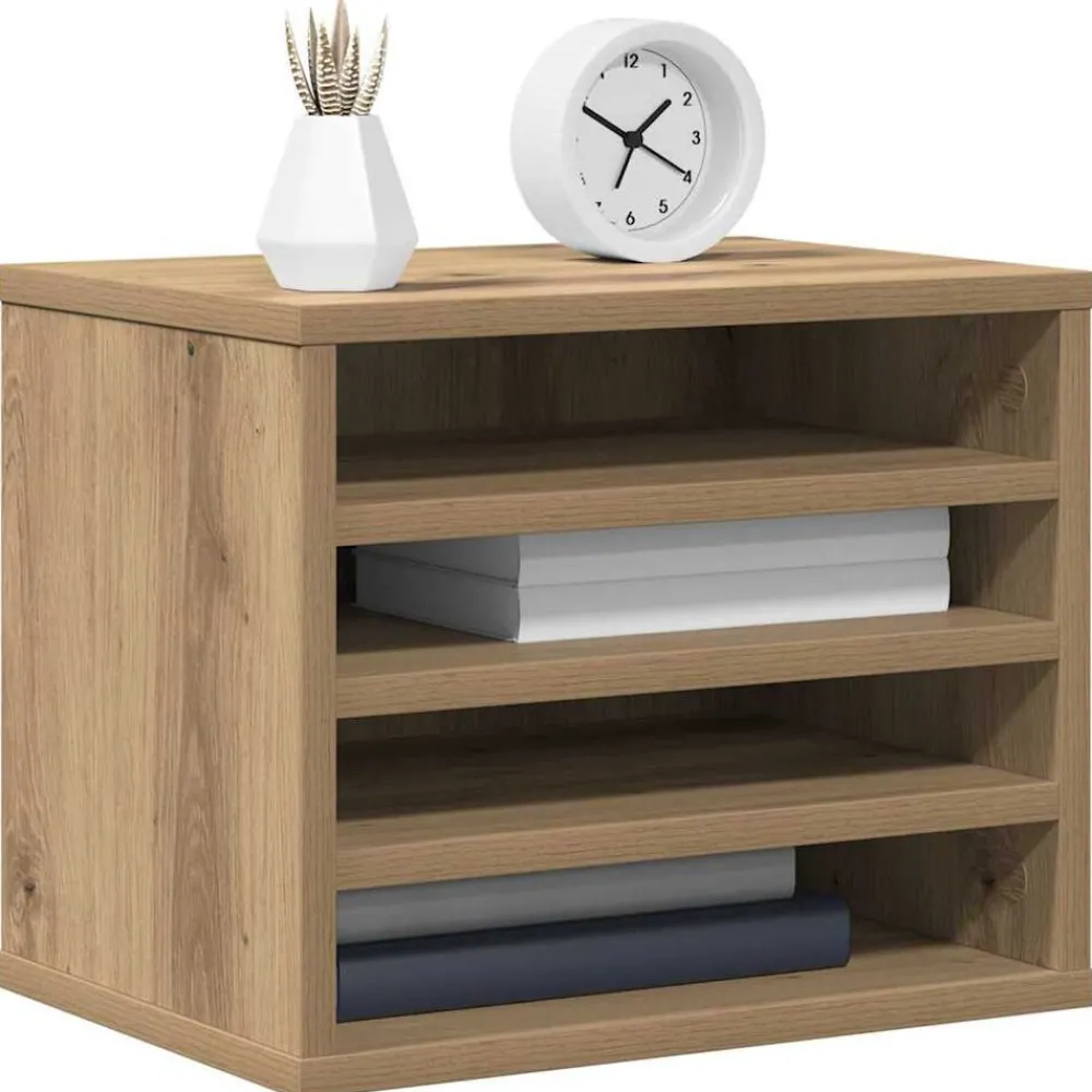 Kantoorartikelen*vidaXL Bureau Organizer Artisan Eiken 36 x 26 x 29,5 cm Bewerkt hout artisanaal eikenkleurig