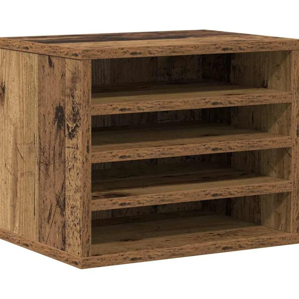 Kantoorartikelen*vidaXL Bureau Organizer Oudhout 36 x 26 x 29,5 cm Bewerkt hout Oud hout