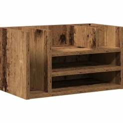 Bureau Organizer Oudhout 44,5 x 24 x 25 cm Bewerkt hout>vidaXL Hot
