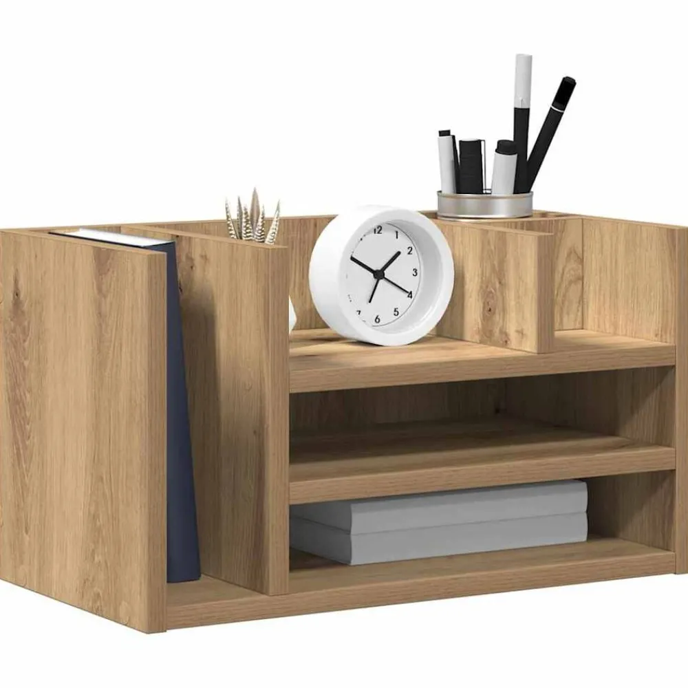 Bureau Organizer 44,5 x 24 x 25 cm Bewerkt hout>vidaXL