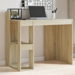Kantoormeubelen*vidaXL Bureau 103,5x56,5x94 cm bewerkt hout kleurig Sonoma eiken