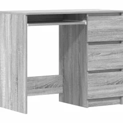 Bureau 90x45x76 cm bewerkt hout eikenkleurig>vidaXL Clearance