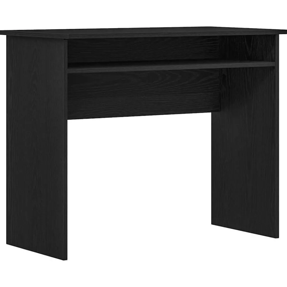 Kantoormeubelen*vidaXL Bureau 90x50x74 cm bewerkt hout kleur Zwart eiken
