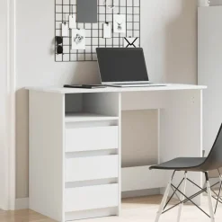 Bureau 102x50x75 cm bewerkt hout><noscript><img width=