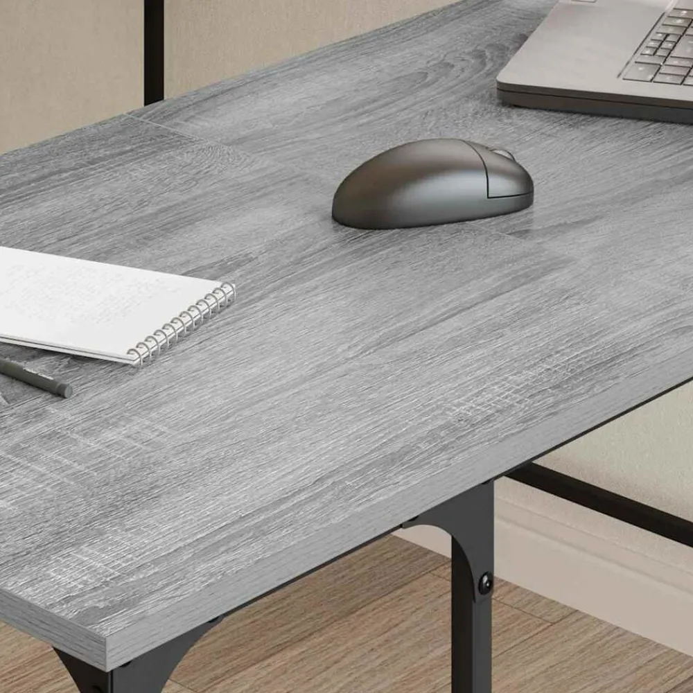 Bureau 139x139x75 cm bewerkt hout eikenkleurig>vidaXL New