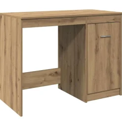 Bureau 100x50x76 cm bewerkt hout artisanaal eikenkleur>vidaXL Best