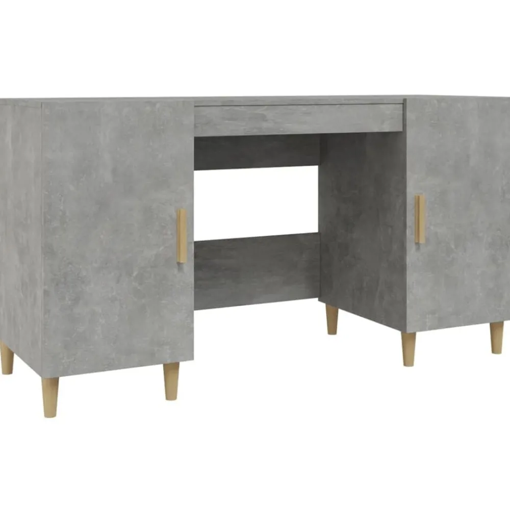Bureau 140x50x75 cm bewerkt hout>vidaXL