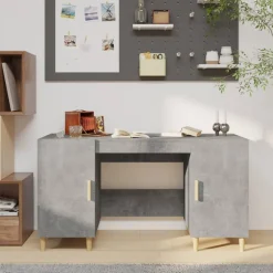 Bureau 140x50x75 cm bewerkt hout>vidaXL