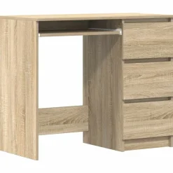Bureau 90x45x76 cm bewerkt hout kleurig>vidaXL Clearance