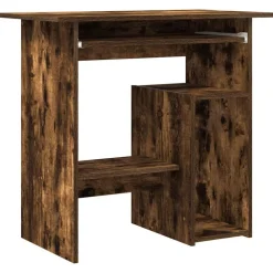 Kantoormeubelen*vidaXL Bureau 80x45x74 cm bewerkt hout kleurig Gerookt eiken