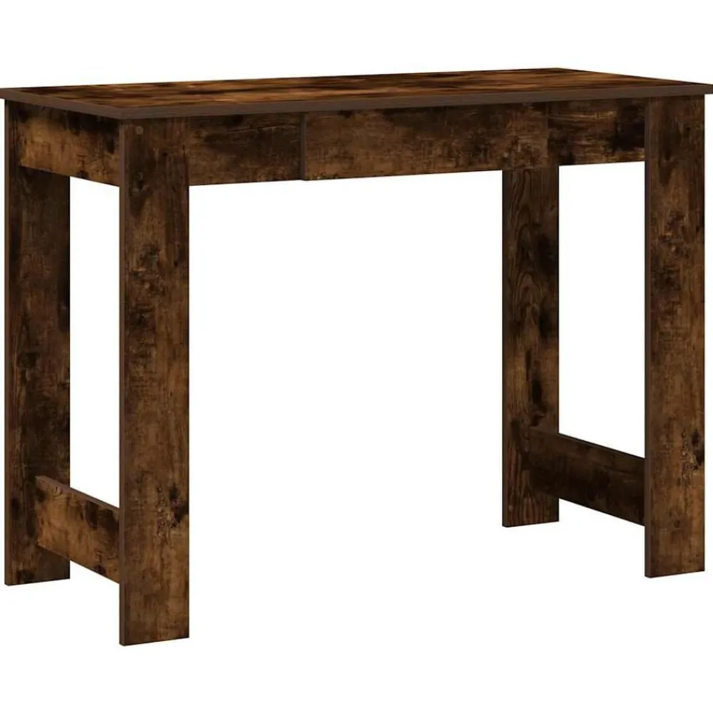 Kantoormeubelen*vidaXL Bureau 100x45x75 cm bewerkt hout kleurig Gerookt eiken