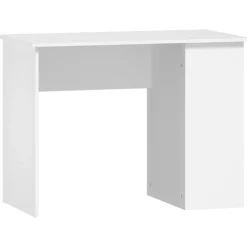 Kantoormeubelen*vidaXL Bureau 100x55x75 cm bewerkt hout Wit