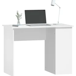 Kantoormeubelen*vidaXL Bureau 100x55x75 cm bewerkt hout Wit