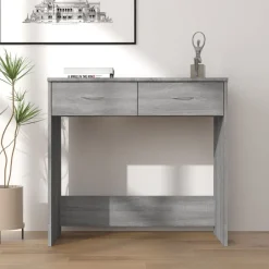 Bureau 80x40x75 cm bewerkt hout eikenkleurig>vidaXL Clearance