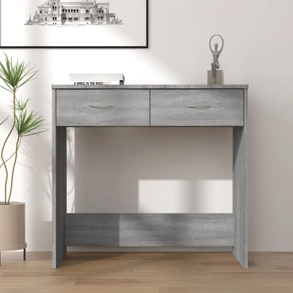 Bureau 80x40x75 cm bewerkt hout eikenkleurig>vidaXL Clearance