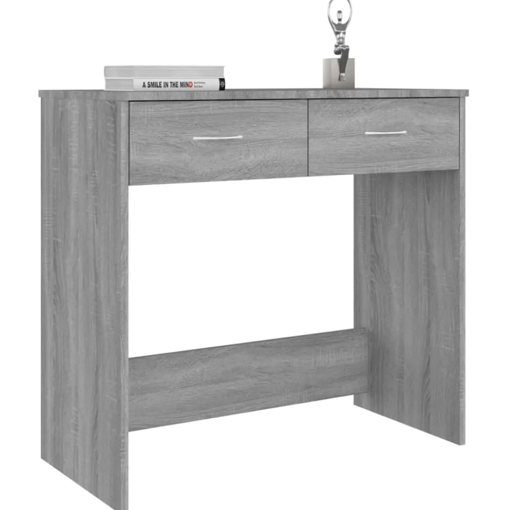 Bureau 80x40x75 cm bewerkt hout eikenkleurig>vidaXL Clearance