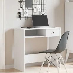 Bureau 80x40x75 cm bewerkt hout><noscript><img width=