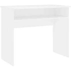 Kantoormeubelen*vidaXL Bureau 90x50x74 cm bewerkt hout Wit