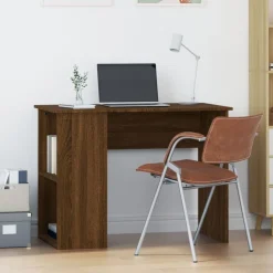 Kantoormeubelen*vidaXL Bureau 100x55x75 cm bewerkt hout bruin eikenkleur